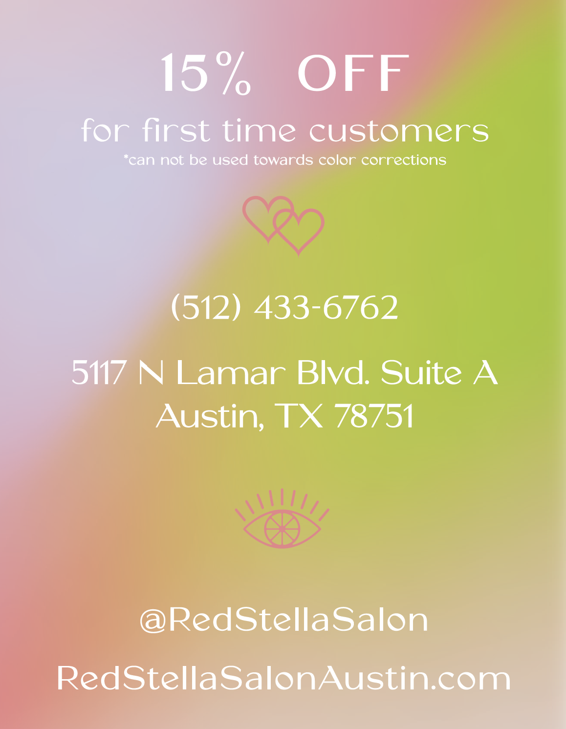 Reason to Dye promotional flyer back
